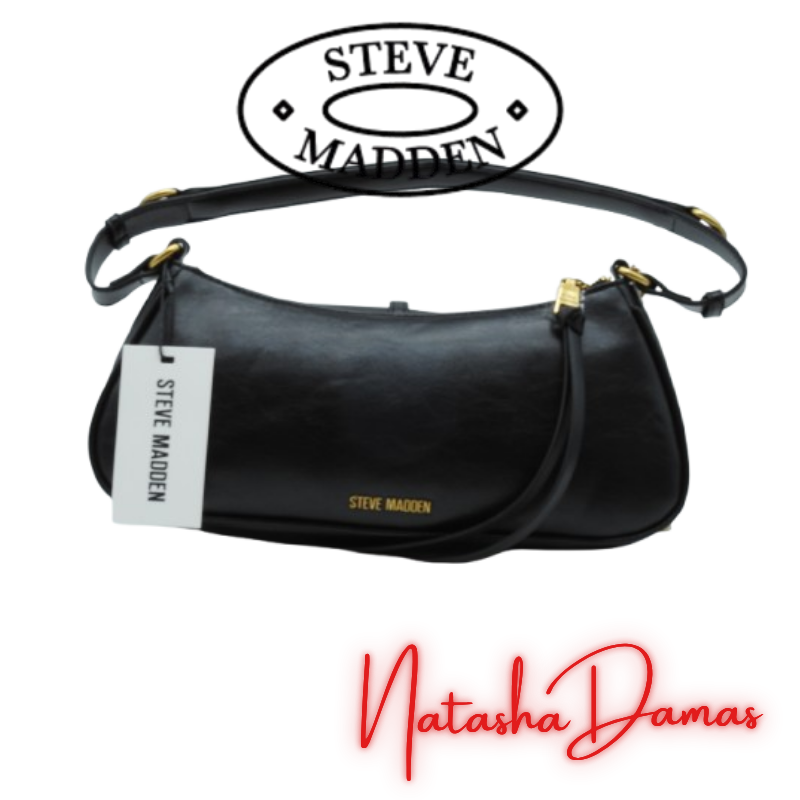 Bolso Shoulder | Steve Madden | Color Negro | 12 x 6" | Mediana - Imagen 3