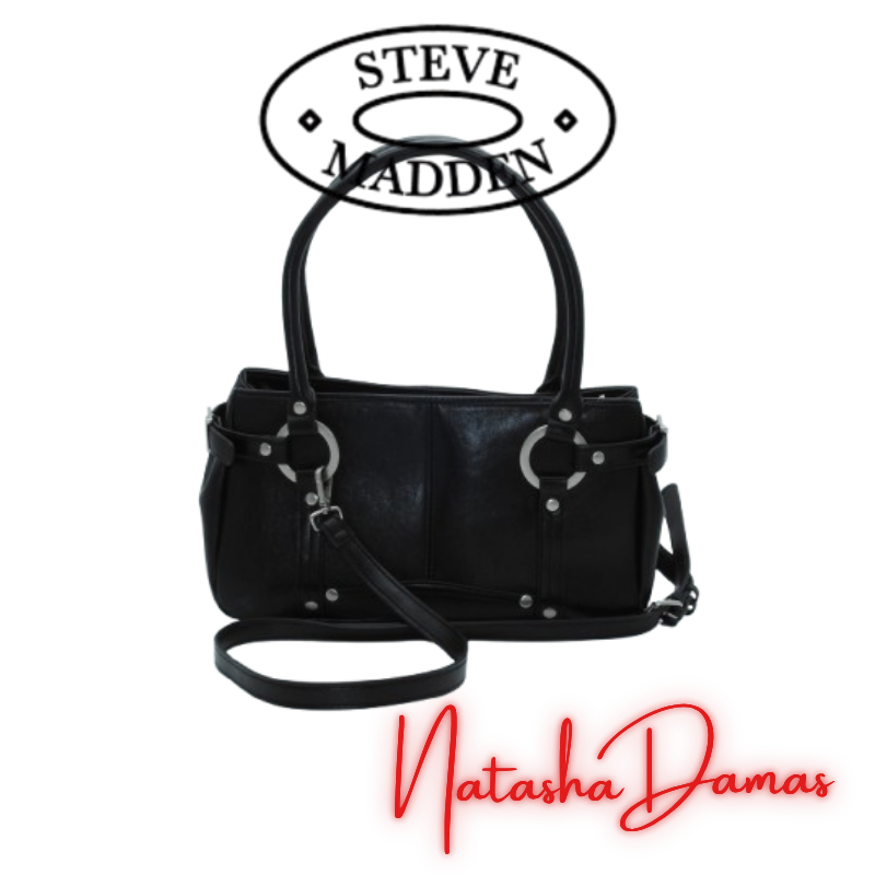 Bolso Carryall | Steve Madden | Color Negro | 12 x 8" | Mediana - Imagen 3