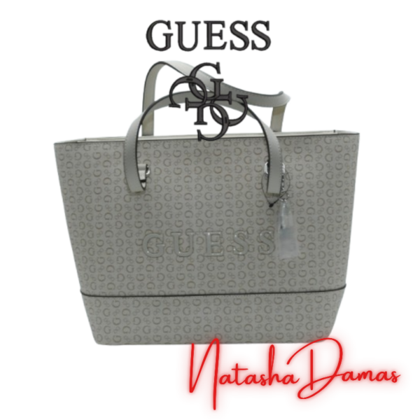 Bolso Tote Shopper | Guess | Color Marfil | 14 x 10" | Grande