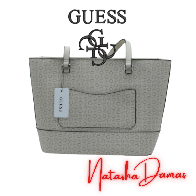 Bolso Tote Shopper | Guess | Color Marfil | 14 x 10" | Grande - Imagen 3
