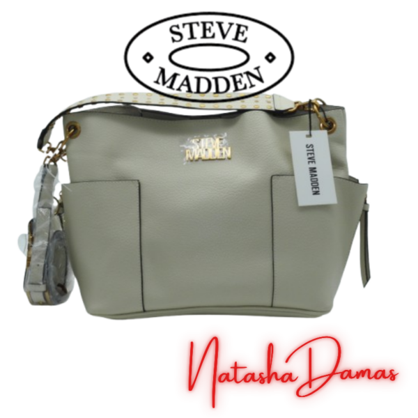 Bolso Bucket | Steve Madden | Color Marfil | 14 x 10" | Grande
