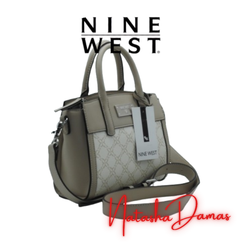Bolso Satchel Mini | Nine West | Color Marfil - Beige | 9 x 7" | Pequeña - Imagen 2