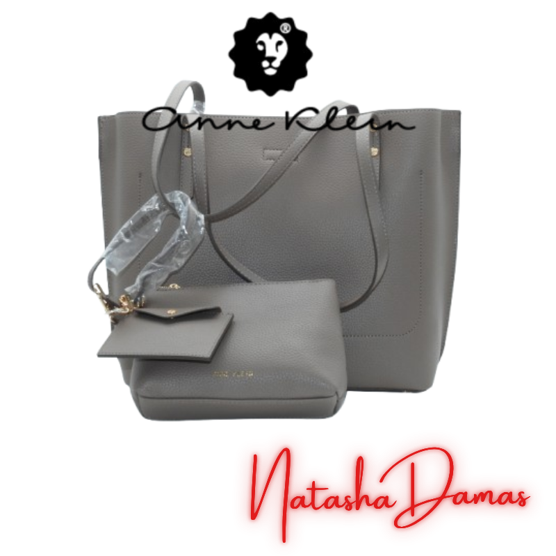 Bolso Tote Shopper | Anne Klein | Color Café - Grisáceo | 12 x 11" | Grande - Imagen 3