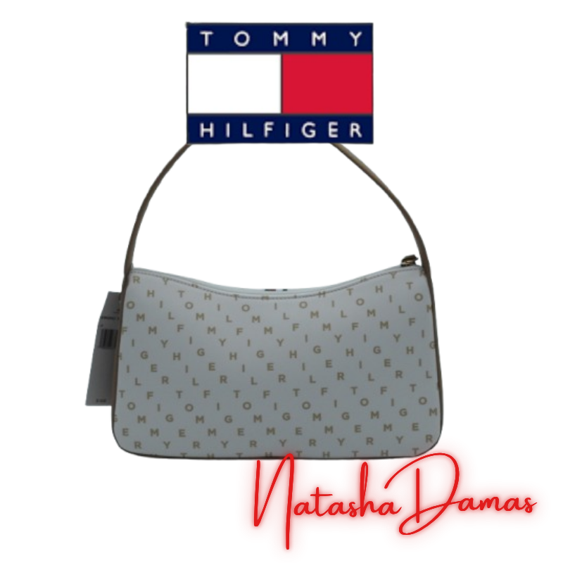 Bolso Shoulder | Tommy Hilfiger | Color Café Claro - Crema | 11 x 7" | Mediana - Imagen 3