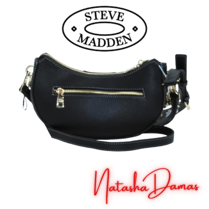 Bolso Hobo Crossbody | Steve Madden | Color Negro | 10 x 6" | Mediana - Imagen 3