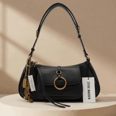 Bolso Shoulder | Steve Madden | Color Negro | 12 x 6" | Mediana