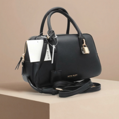 Bolso Satchel Dome | Anne Klein | Color Negro | 12 x 8" | Mediana