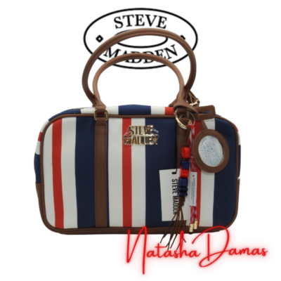 Bolso Satchel | steve Madden | Color Rayas | 14 x 9" | Mediano