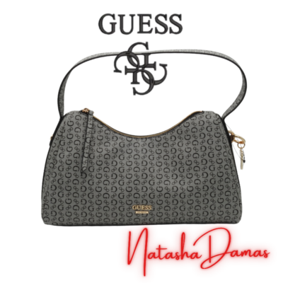 Bolso Hobo | Guess | Color Gris | 13 x 8" | Mediano