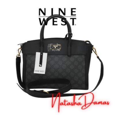 Bolso Satchel | Nine West | Color Negro | 12 x 9" | Mediano
