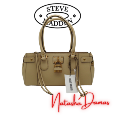 Bolso Satchel | Steve Madden | Color Beige | 13 x 7" | Mediano
