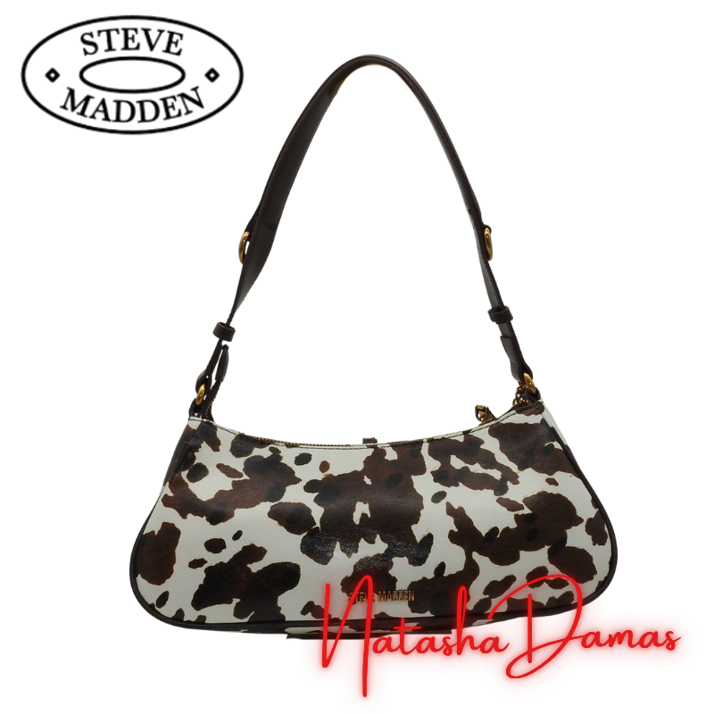 Bolso BDempsy Shoulder bag | Steve Madden | Color café/estampado de vaca | 11” x 6” | Mediana - Imagen 3