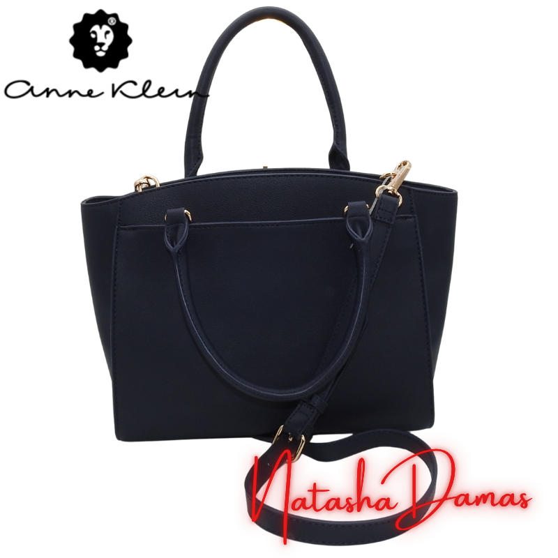 Bolso Curved Satchel | Anne Klein | Color azul | 14” x 9” | Mediana - Imagen 3