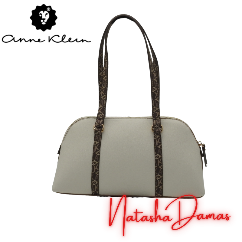 Bolso New Recruits Dome Satchel | Anne Klein | Color crema/marfil | 13” x 7” | Mediana - Imagen 3